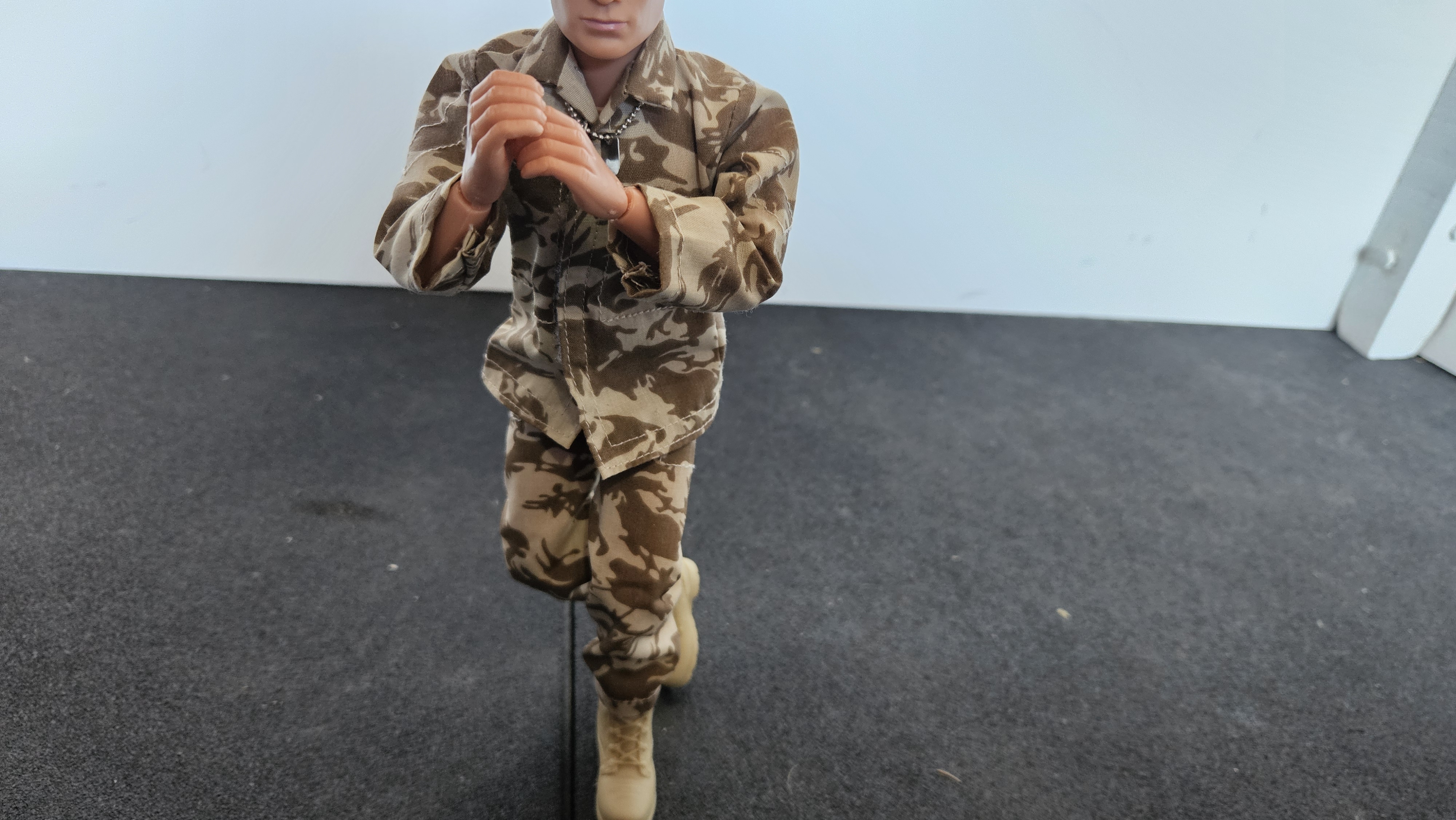 Action Man doing Eagle Pose